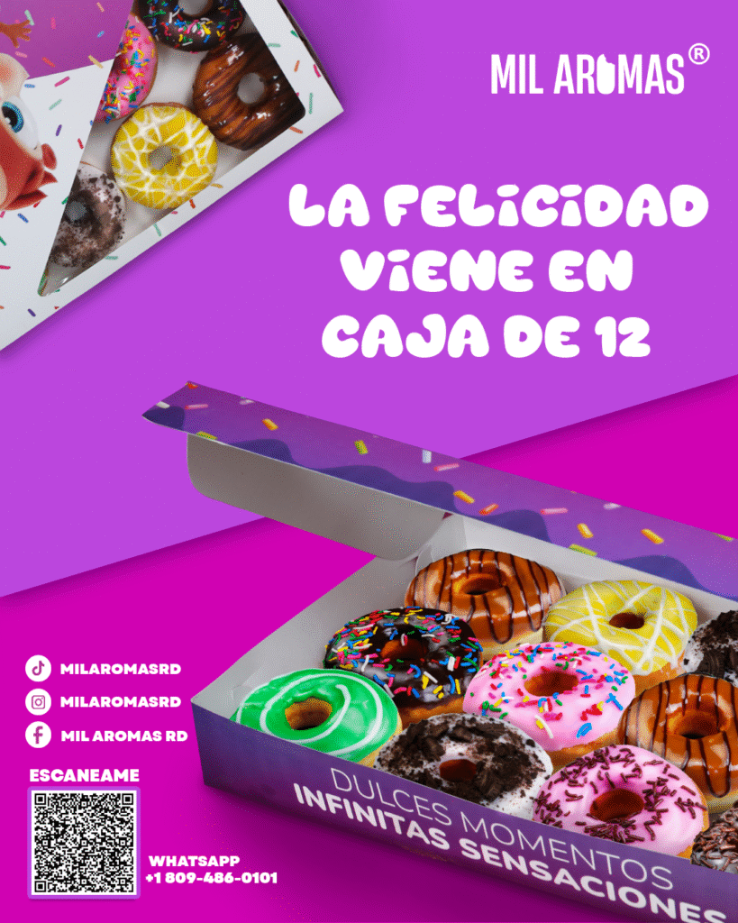 caja de 12 donas surtidas mil aromas